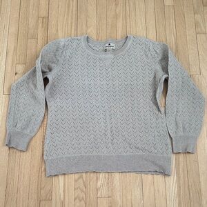 Khaki Woolrich cotton blend knit sweater large